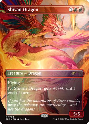Shivan Dragon (Rainbow Foil) (SLD-1709)