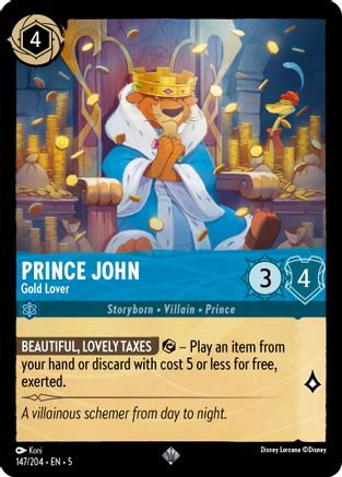 Prince John - Gold Lover (5-147) (Cold Foil)