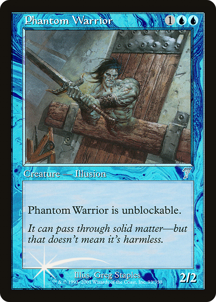 Phantom Warrior (7ED-93★) (Foil)