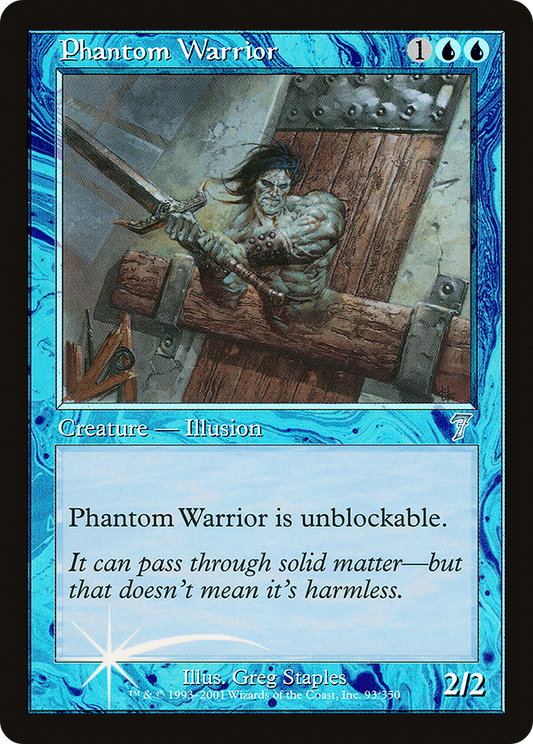 Phantom Warrior (7ED-93★) (Foil)