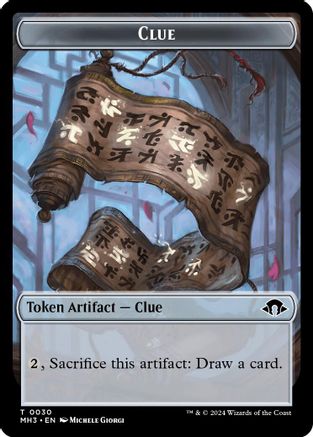 Phyrexian Germ // Clue Double-Sided Token (MH3-16 // 30) (Foil)