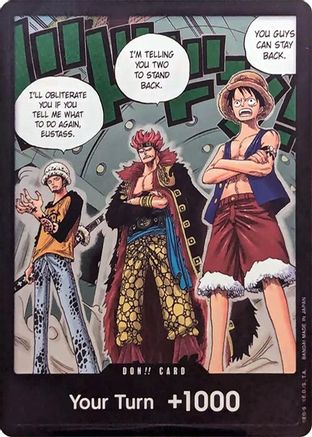 DON!! Card (Trafalgar Law, Eustass Kid and Monkey.D.Luffy) (Double Pack Set Vol. 4) (Foil)