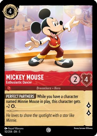 Mickey Mouse - Enthusiastic Dancer (5-112) (Cold Foil)