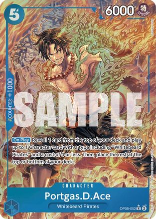Portgas.D.Ace (Parallel) (OP08-052) (Foil)