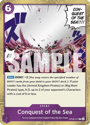 Conquest of the Sea (OP08-077) (Foil)