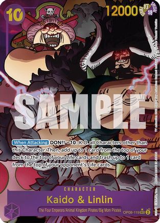 Kaido & Linlin (Parallel) (OP08-119) (Foil)
