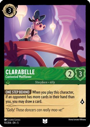 Clarabelle - Contented Wallflower (5-090) (Cold Foil)