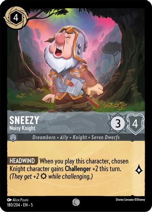 Sneezy - Noisy Knight (5-180) (Cold Foil)