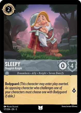Sleepy - Sluggish Knight (5-177) (Cold Foil)
