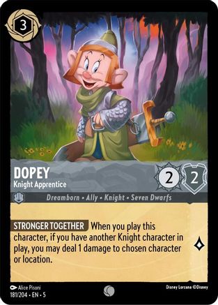 Dopey - Knight Apprentice (5-181) (Cold Foil)