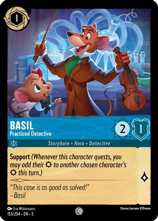 Basil - Practiced Detective (5-153) (Cold Foil)