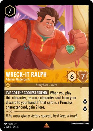 Wreck-It Ralph - Admiral Underpants (5-021) (Cold Foil)