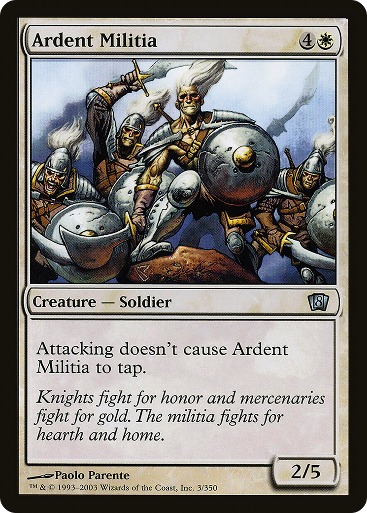 Ardent Militia (8ED-03★) (Foil)
