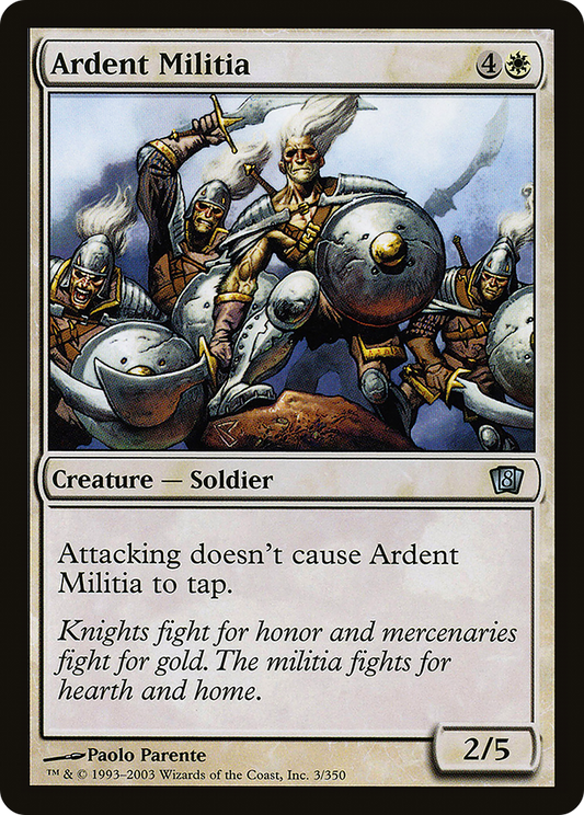 Ardent Militia (8ED-03★) (Foil)