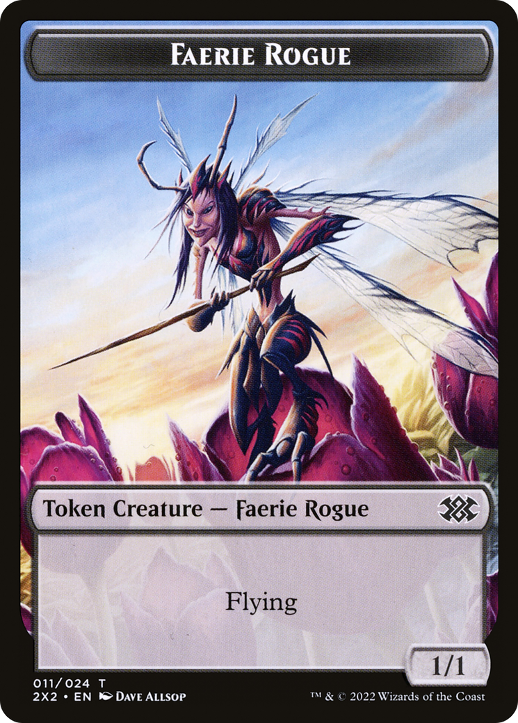 Faerie Rogue // Monk Double-Sided Token (T2X2-11 // 6)