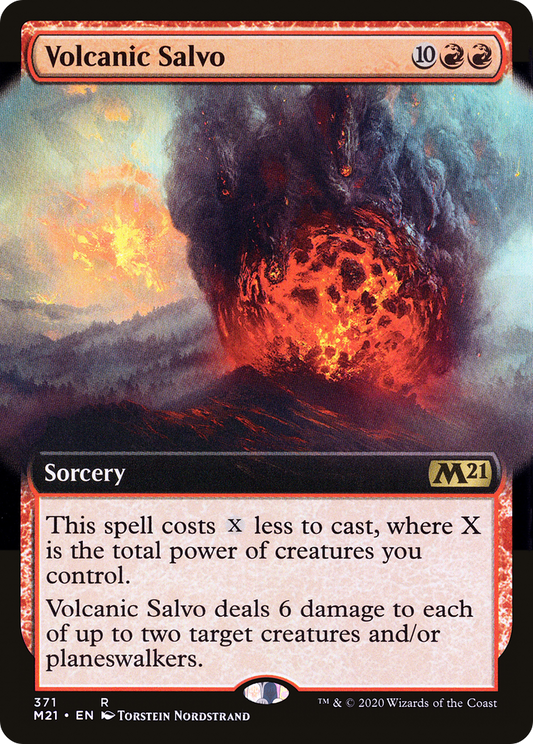 Volcanic Salvo (M21-371) (Extended Art) (Foil)