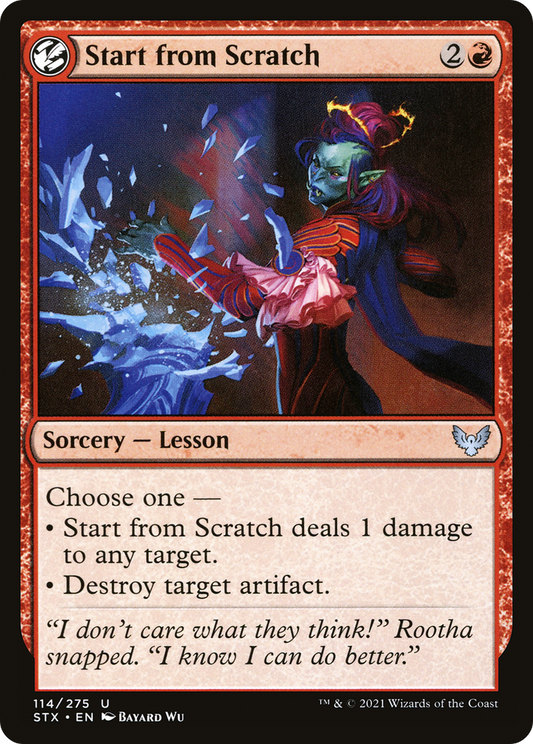 Start from Scratch (STX-114) (Foil)