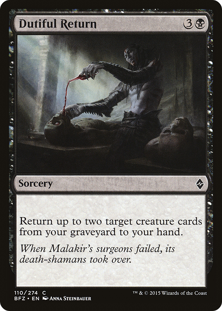Dutiful Return (BFZ-110) (Foil)