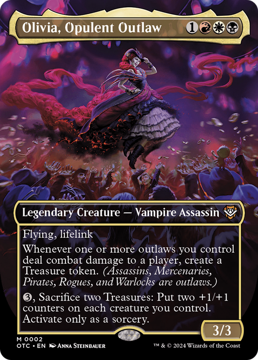 Olivia, Opulent Outlaw (OTC-002) (Borderless) (Foil)