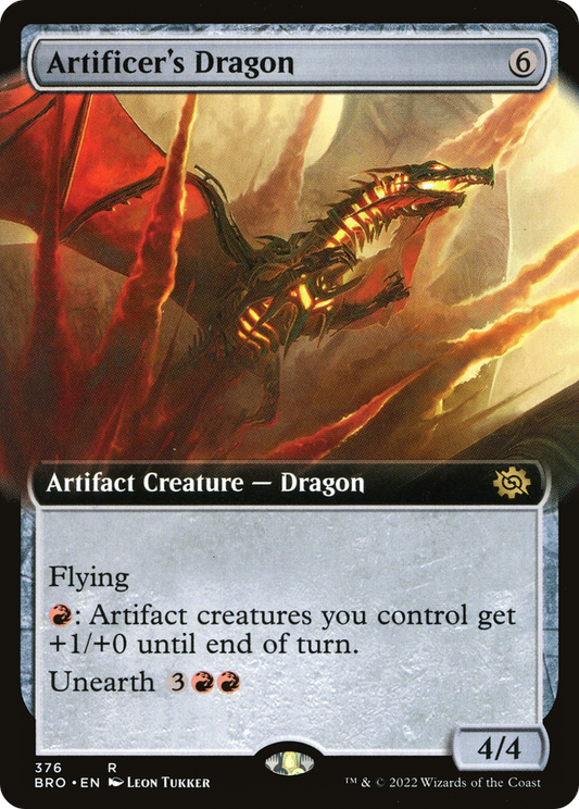 Artificer's Dragon (BRO-376) (Extended Art) (Foil)