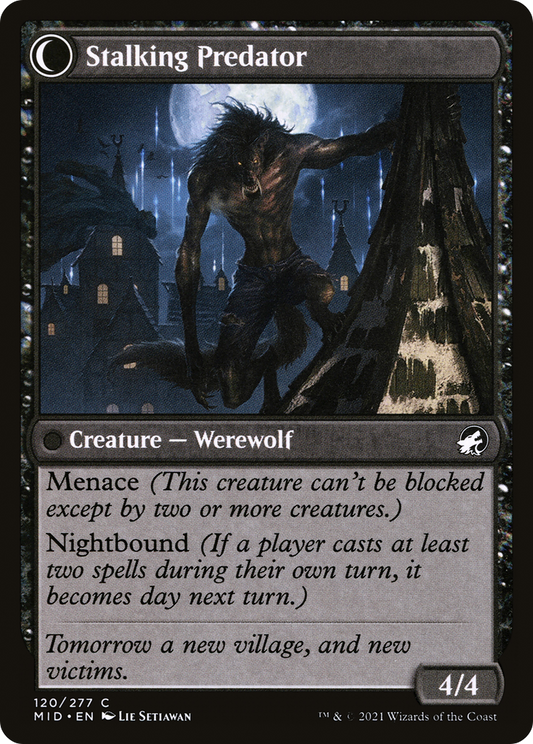 Shady Traveler // Stalking Predator (MID-120) (Foil)