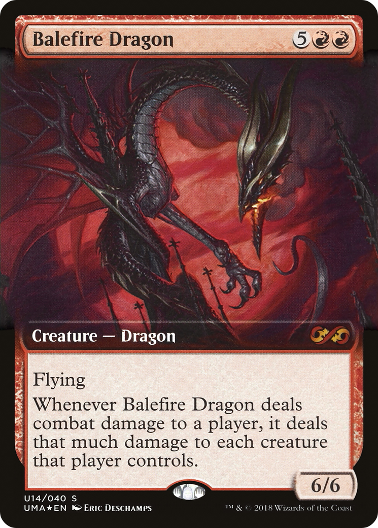 Balefire Dragon (UMA:BT-U14) (Extended Art) (Foil)