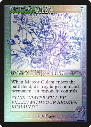 Meteor Golem (1660) (Rainbow Foil) (SLD-1660)