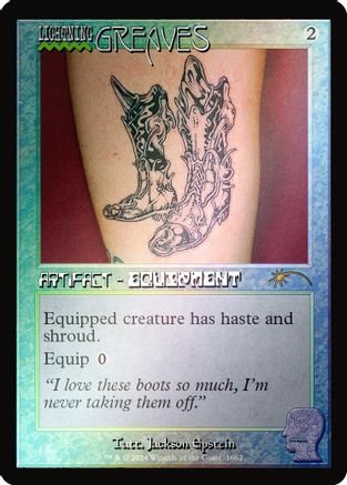 Lightning Greaves (1662) (Rainbow Foil) (SLD-1662)