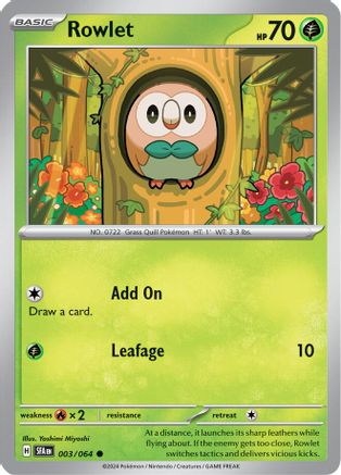 Rowlet (SFA-003) (Reverse Holofoil)