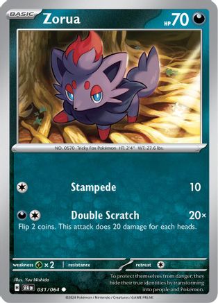 Zorua (SFA-031) (Reverse Holofoil)