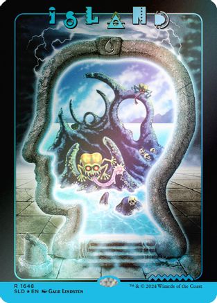 Island (1648) (Rainbow Foil) (SLD-1648) (Full Art)