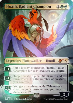 Huatli, Radiant Champion (Rainbow Foil) (SLD-1699)
