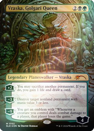 Vraska, Golgari Queen (1702) (Rainbow Foil) (SLD-1702)