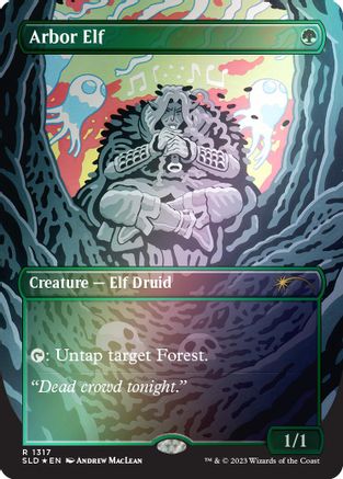 Arbor Elf (Rainbow Foil) (SLD-1317)