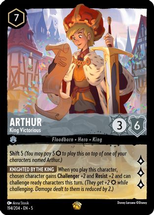 Arthur - King Victorious (5-194) (Cold Foil)