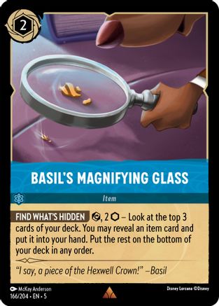 Basil's Magnifying Glass (5-166) (Cold Foil)