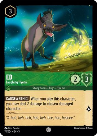 Ed - Laughing Hyena (5-074) (Cold Foil)