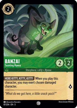 Banzai - Taunting Hyena (5-087) (Cold Foil)