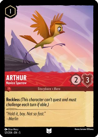 Arthur - Novice Sparrow (5-121) (Cold Foil)