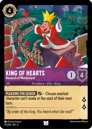 King of Hearts - Monarch of Wonderland (5-057) (Cold Foil)