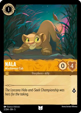 Nala - Mischievous Cub (5-002) (Cold Foil)