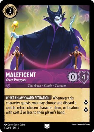 Maleficent - Vexed Partygoer (5-051) (Cold Foil)