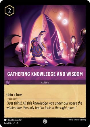 Gathering Knowledge and Wisdom (5-062) (Cold Foil)