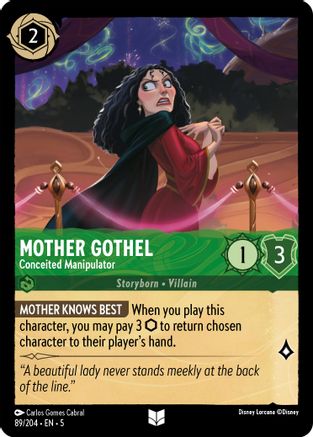 Mother Gothel - Conceited Manipulator (5-089) (Cold Foil)