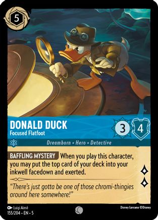 Donald Duck - Focused Flatfoot (5-155) (Cold Foil)