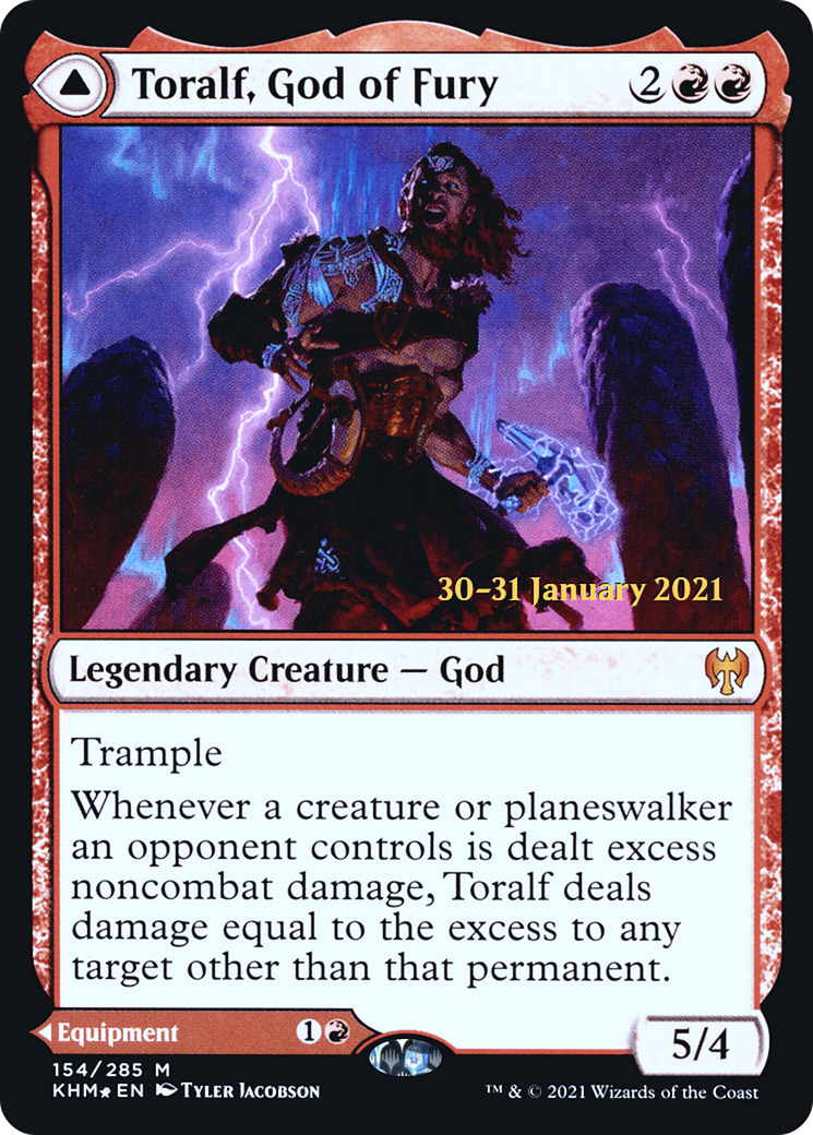 Toralf, God of Fury // Toralf's Hammer (PRE-154S) (Foil)