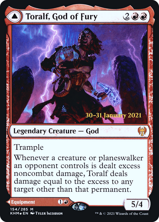 Toralf, God of Fury // Toralf's Hammer (PRE-154S) (Foil)
