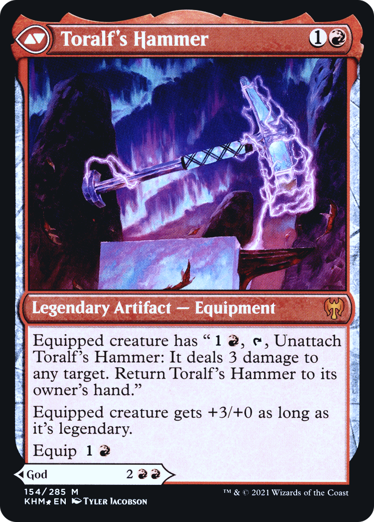 Toralf, God of Fury // Toralf's Hammer (PRE-154S) (Foil)