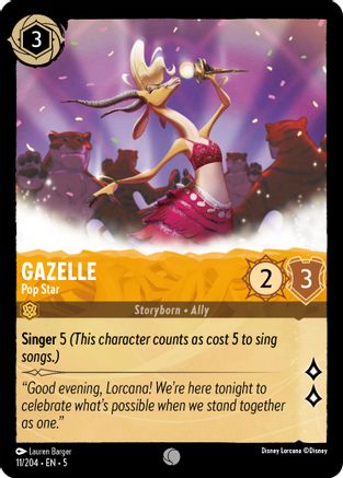 Gazelle - Pop Star (5-011) (Cold Foil)