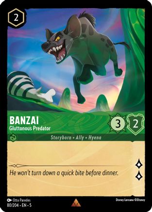 Banzai - Gluttonous Predator (5-080) (Cold Foil)